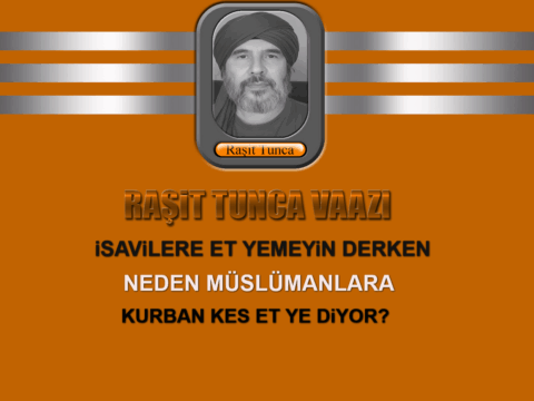 “Neden İsevilere ‘Et yemeyin’ denirken, Müslümanlara Allah ‘Kurban kes, et ye’ diyor?”