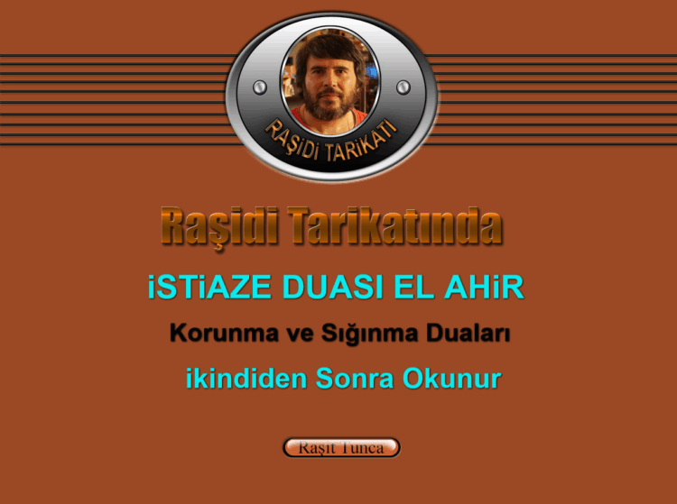 Raşidi Tarikatında – istiaze Duası El Ahir (ikindiden Sonrası ve Akşam Zikri)